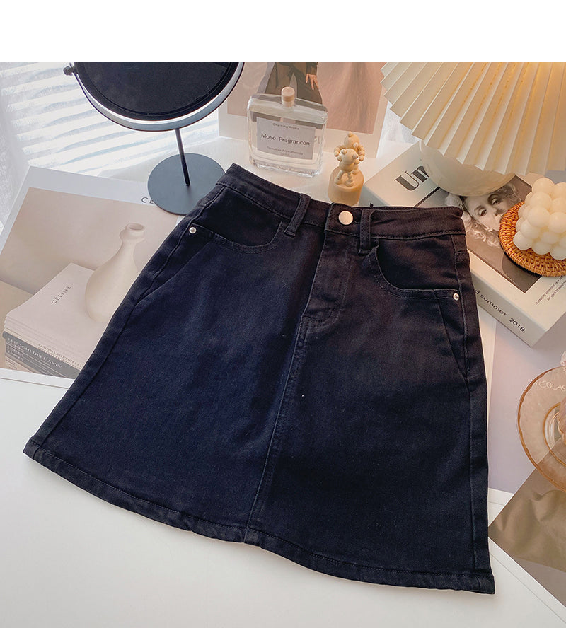 Jupe taille haute rétro et polyvalente 5638