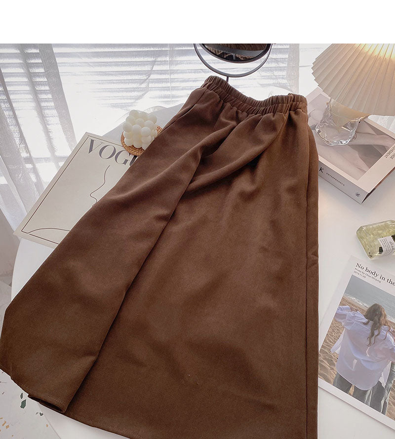 Robe décontractée et polyvalente en forme de A de couleur unie 5712