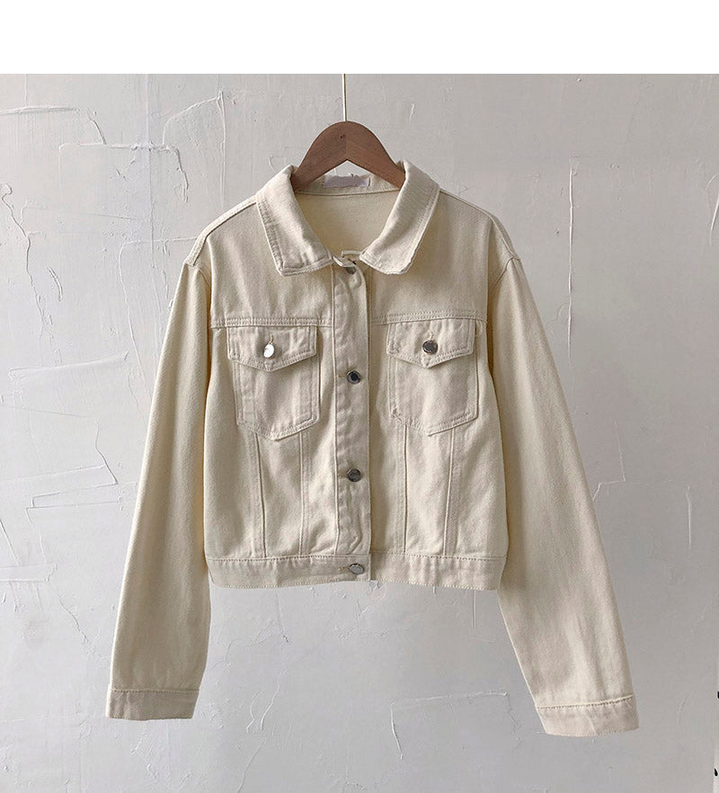 Hong Kong style, ancient and versatile student long sleeved short coat 6213