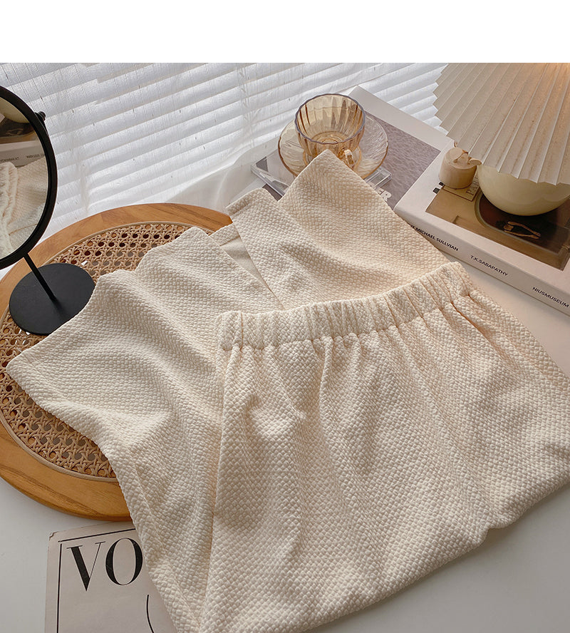 Jupe trapèze fine fendue, élastique et polyvalente, 5827