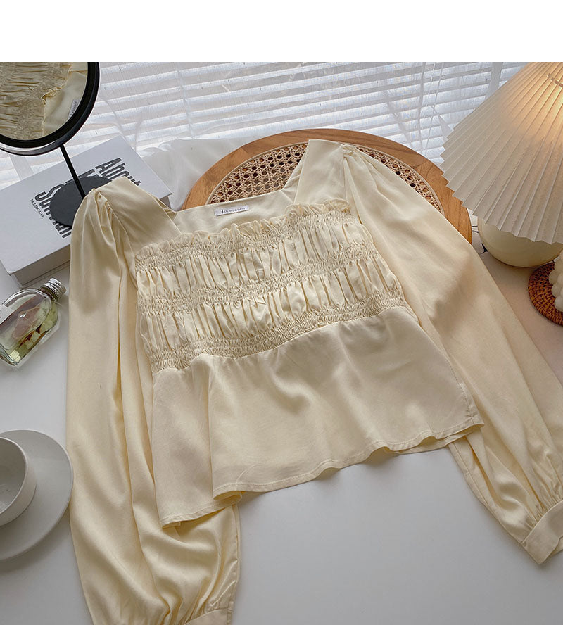 Design coréen, tempérament mince, haut à manches longues, mode 6299