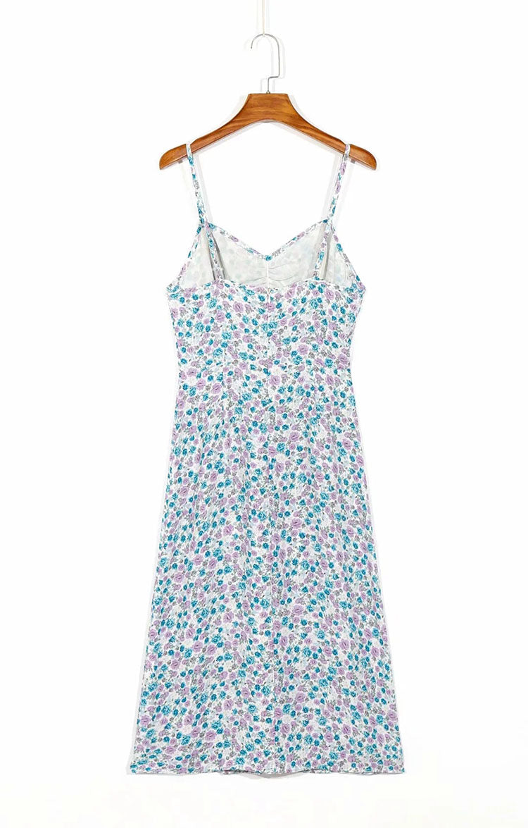 Robe bustier fleurie vintage 7068