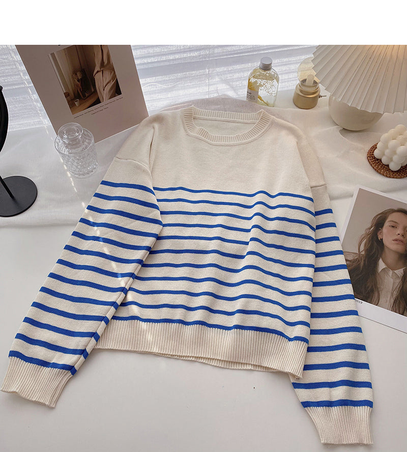 Long sleeve Pullover crew neck sweater 6526