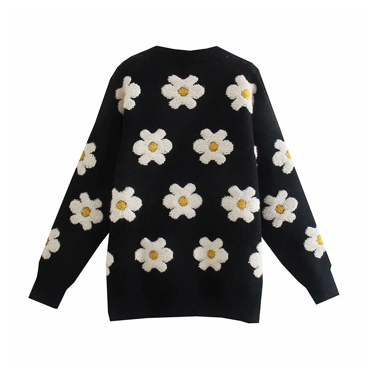 Lazy wind loose sweater thickened Pullover Sweater 7190