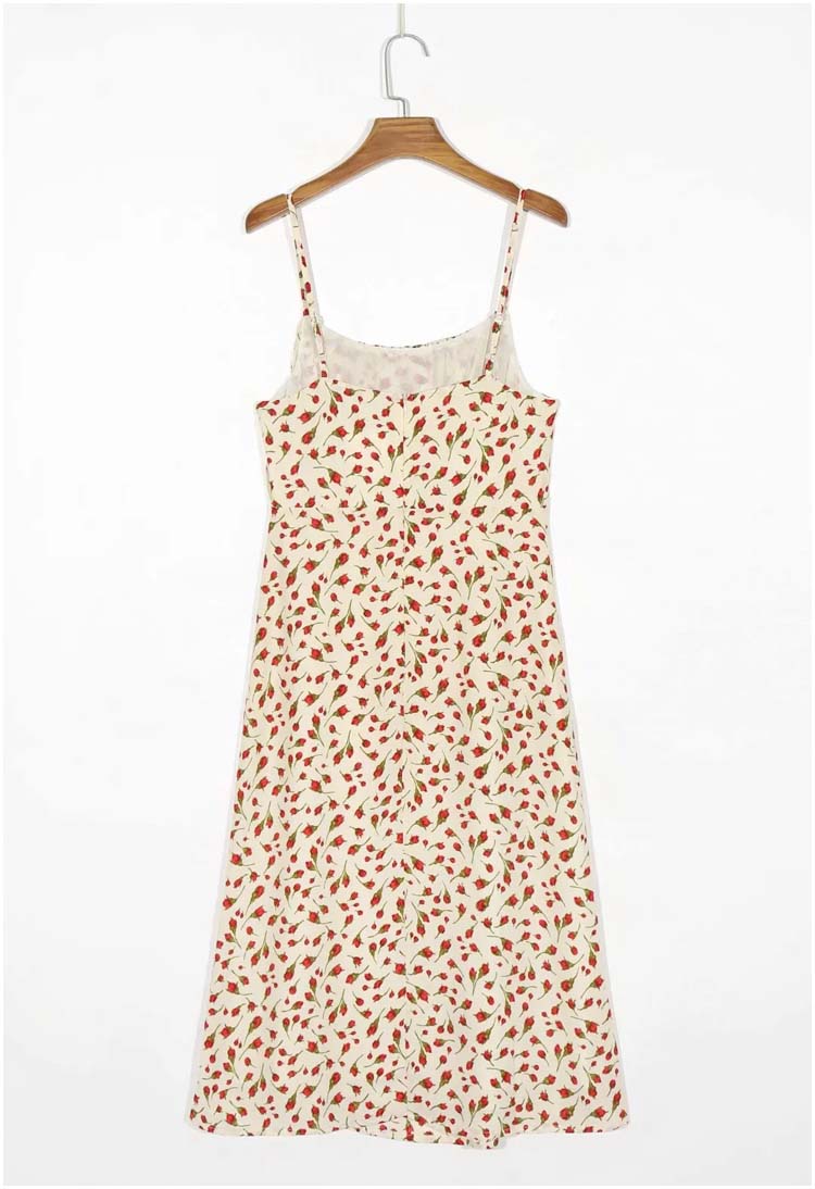 Neue schlanke Passform, schlank und vielseitig Vintage Sling Broken Flowers 7133