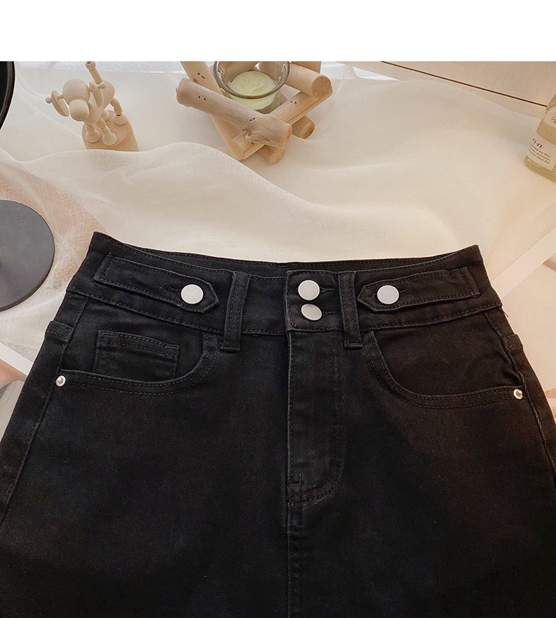 Jupe trapèze décontractée polyvalente et polyvalente coréenne tendance 5660