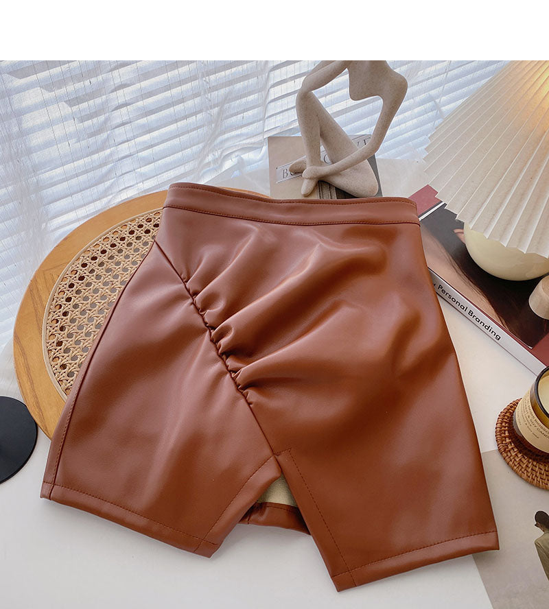 Jupe trapèze personnalisée taille haute plissée et cache-coeur 5563