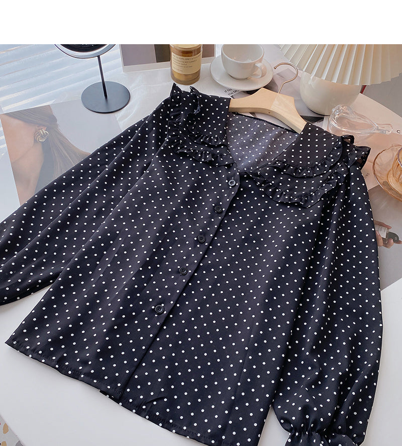 Alterungshemd mit Babykragen und Spitzendesign 6407