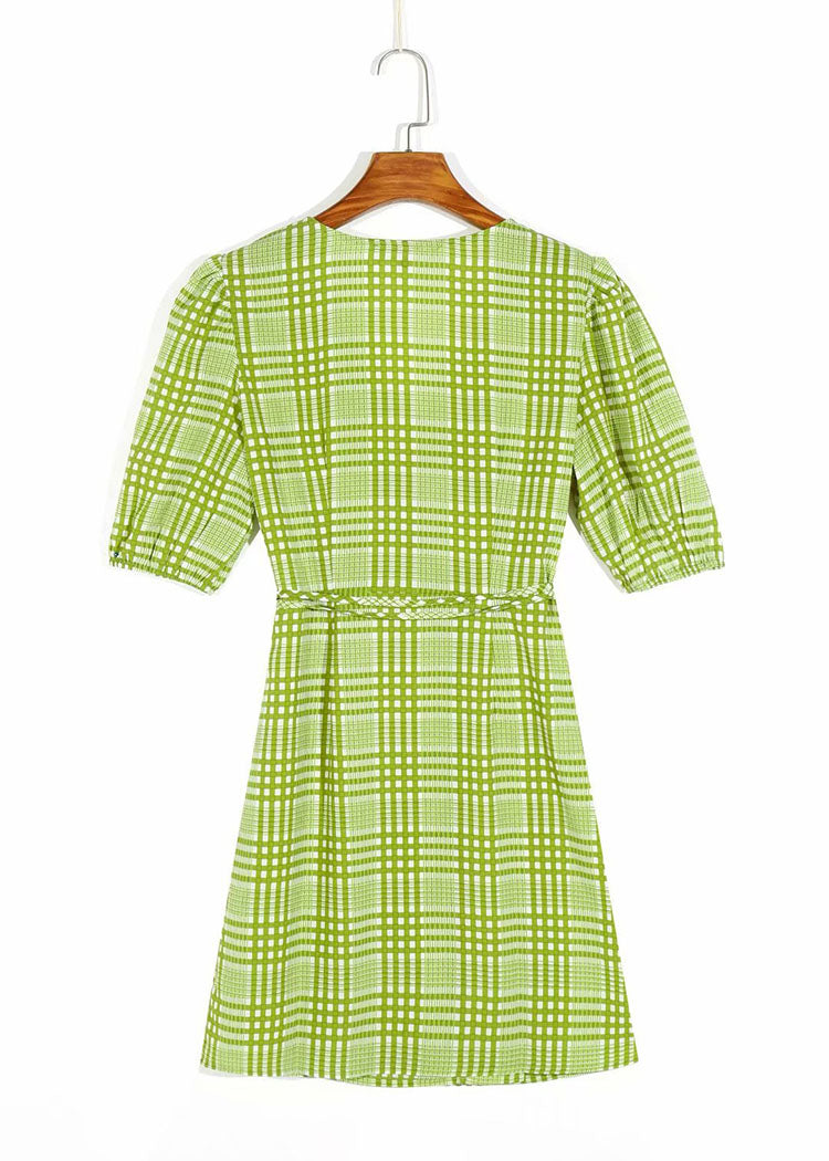 Robe longue à lacets avec jupe boutonnée pour femme 7074