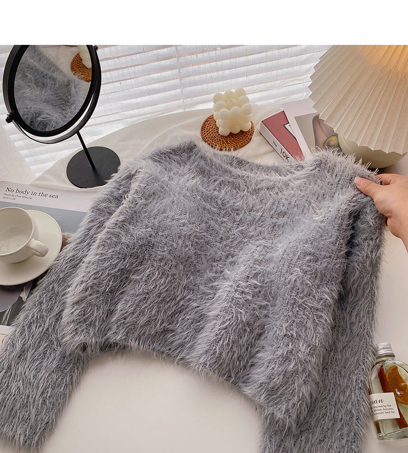 Veste pull slim à manches longues de style coréen 5928