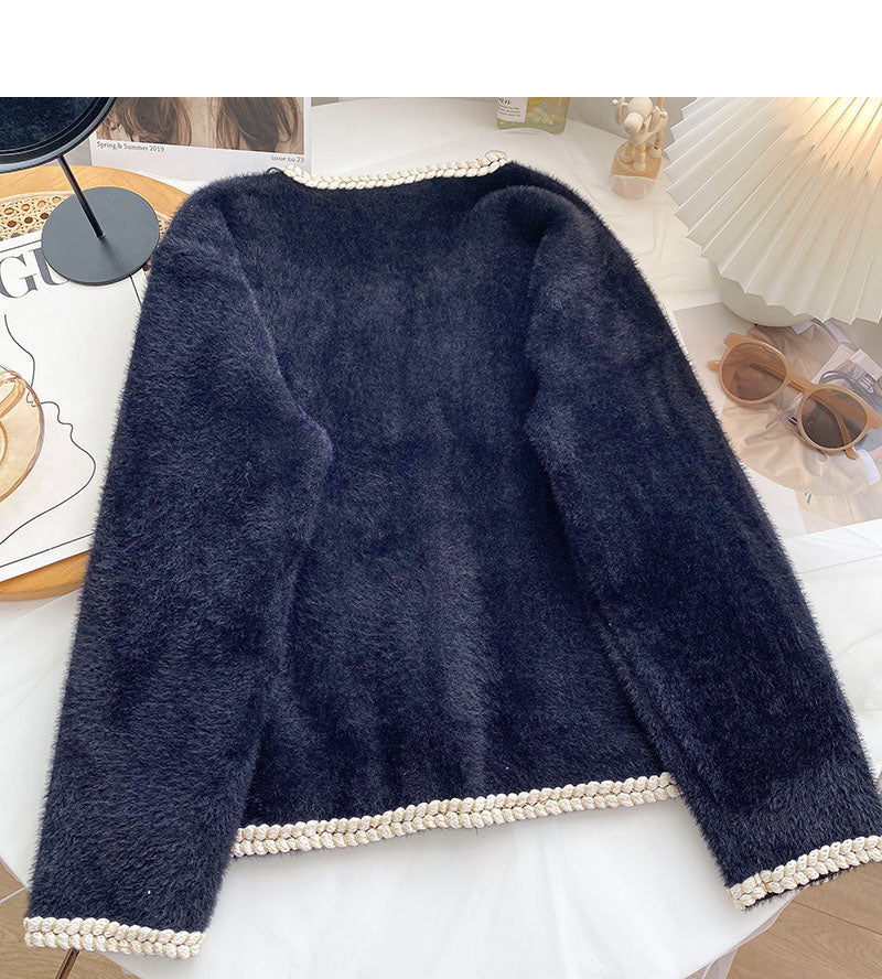 Small fragrance hemp wrapped Long Sleeve Jacket 6060