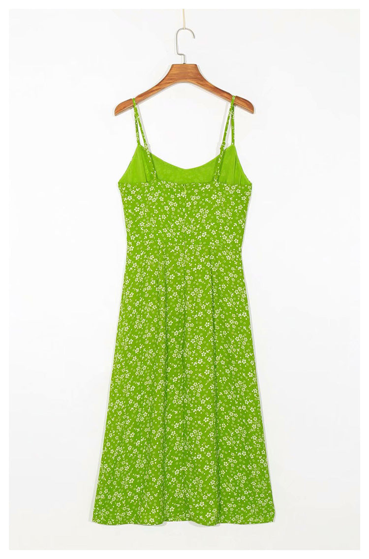 Jupe de vacances romantique rétro française Tea Break à imprimé floral 7034