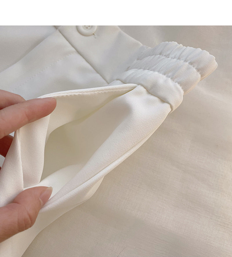 Casual solid color basic versatile high waist short skirt 5654