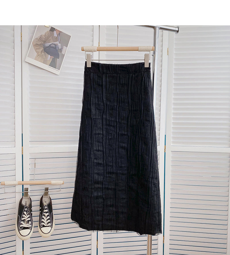 New Korean slim and gentle A-line dress 5808