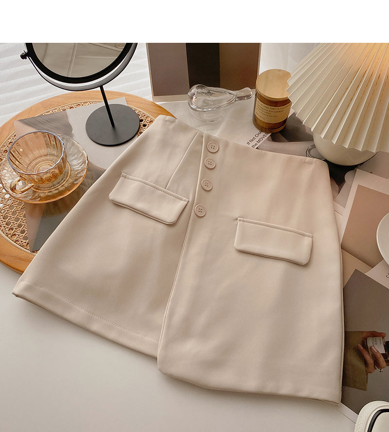 Le nouveau design de la minorité coréenne présente une jupe taille haute slim 5666