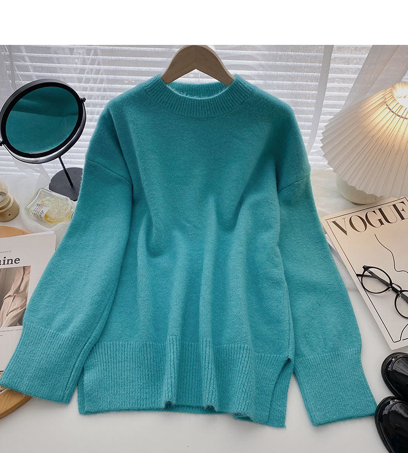 Nouveau haut coréen décontracté ample fendu 5940