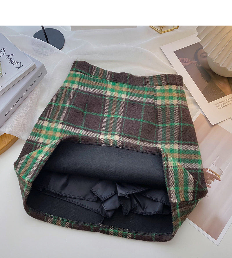 The new Korean version is fashionable and slim skirt 5614