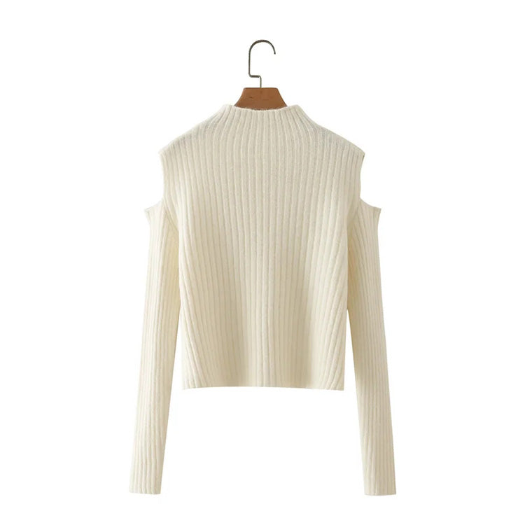 Pull à épaules dénudées de style européen et américain 7241