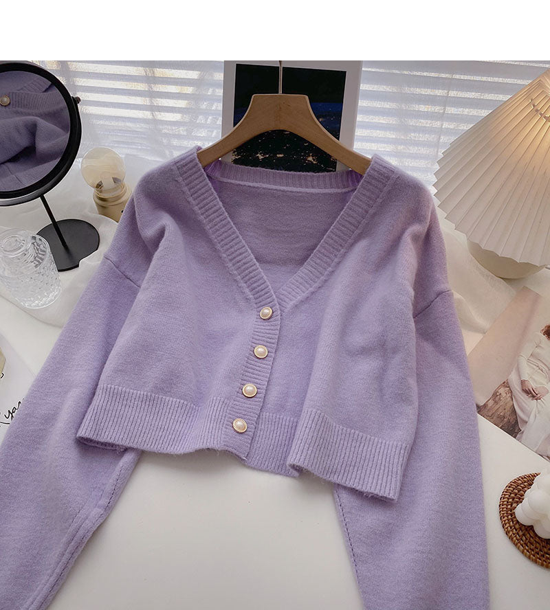 Korean version small man looks thin and slim, short top is fashionable 5857