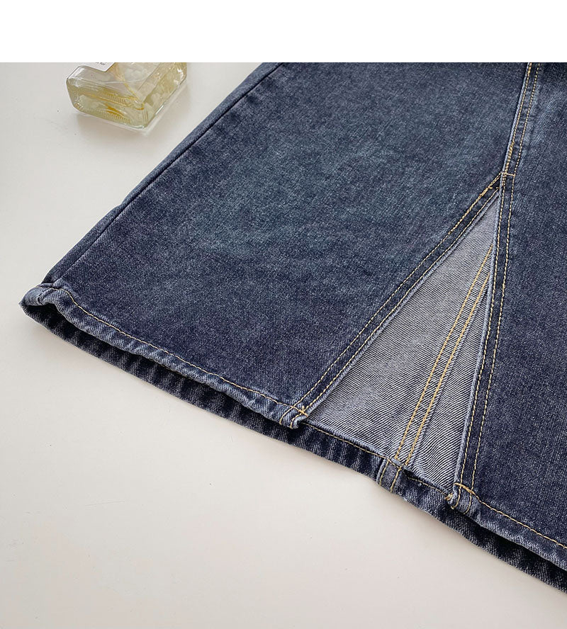 Korean minority design split high waist fashion A-line skir 5723