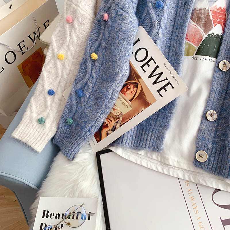 Sen Department sweater coat gentle knitted cardigan 5118