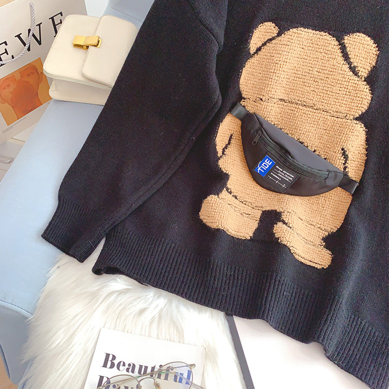 Japanese bear sweater female Pullover 5109