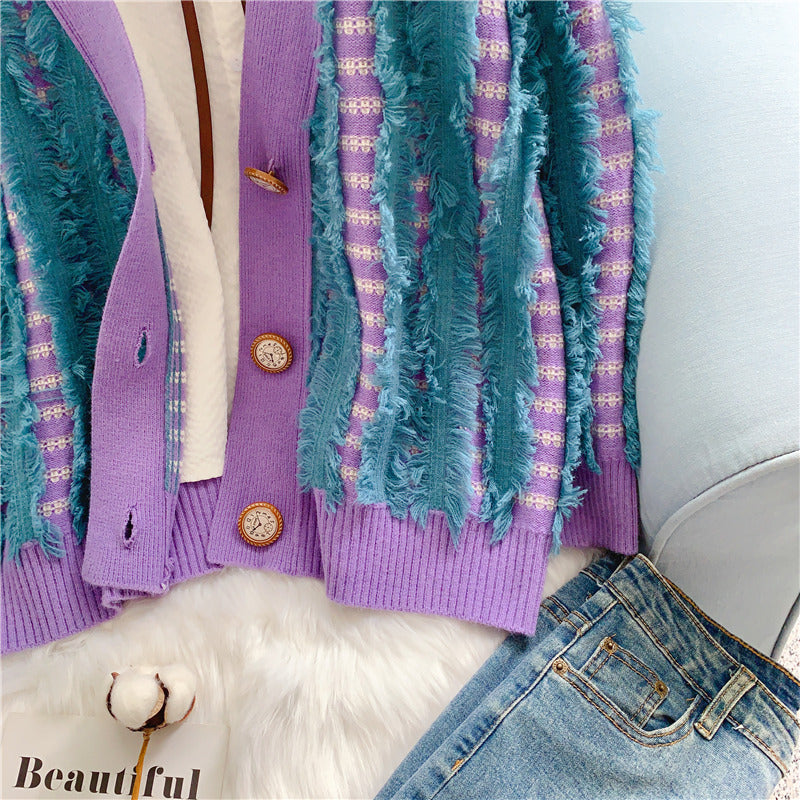 Loose and lazy WindNet red sweater 5070