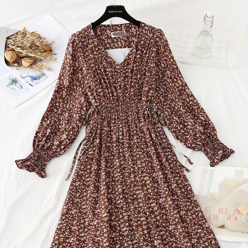 Gentle wind winter skirt is thin, with a bottomed skirt inside 4839