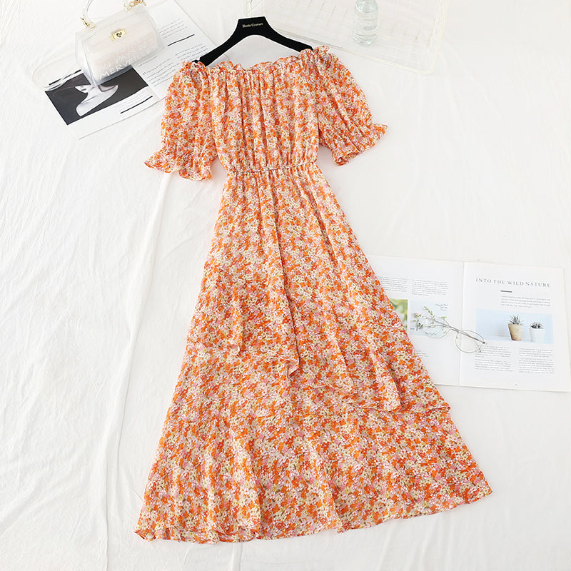 Straight shouldered skirt with thin waist, Fairy Dress 4666