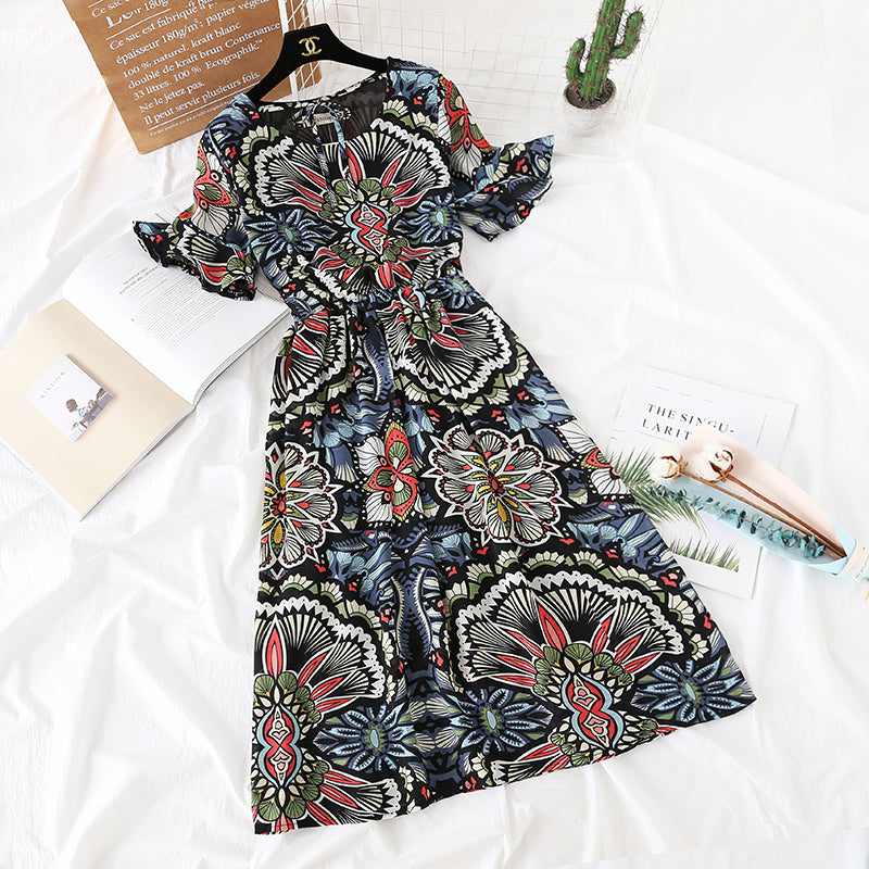 Broken Flower Chiffon Skirt popular in France 4473