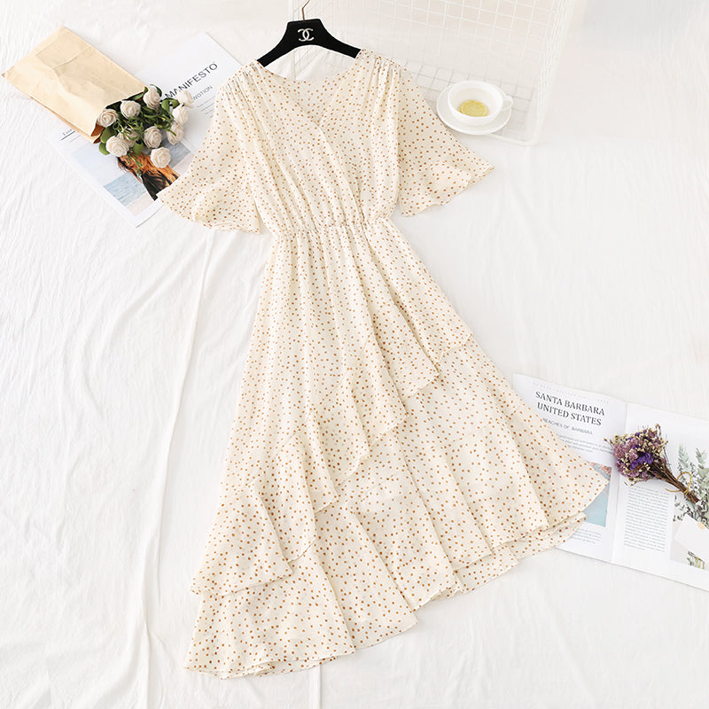 Neu Kikyo First Love Mori Chiffonrock mit unregelmäßigen Rüschen 4589