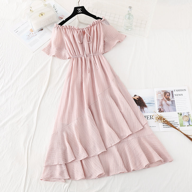 Robe en coton et lin à une épaule Robe en coton et lin à une épaule 4139