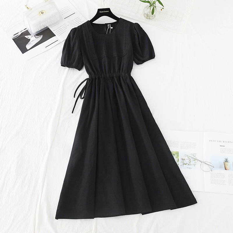 The waist is slim and the skirt is fairy super fairy series retro long skirt 4192