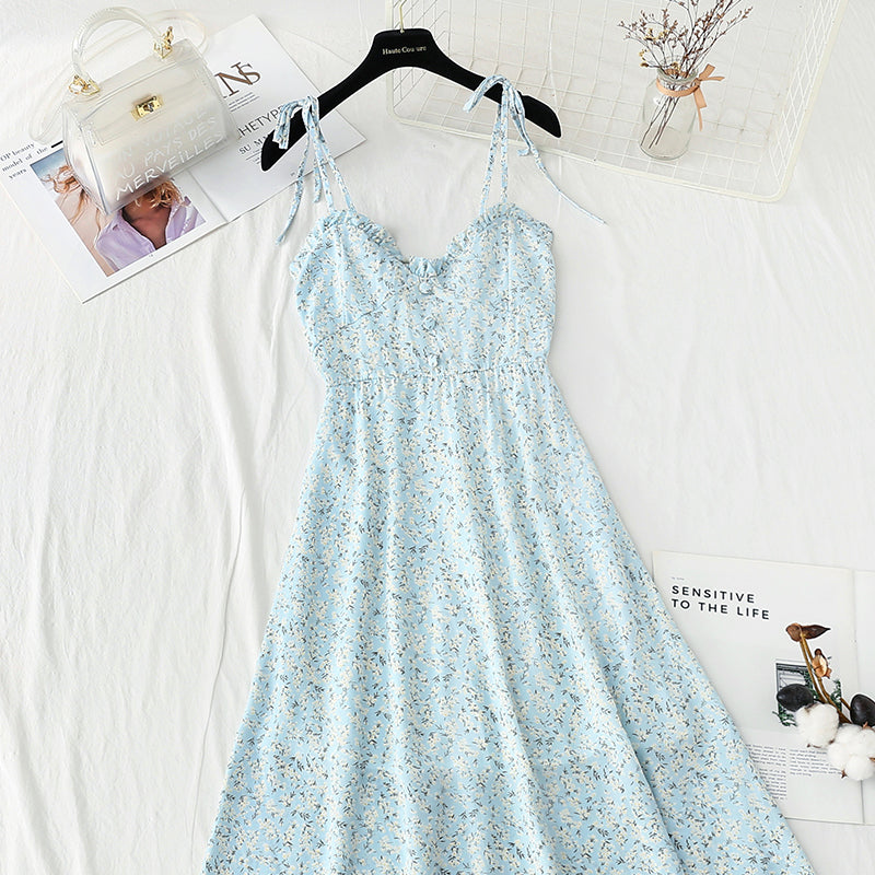 New French gentle wind snow spinning fairy temperament small skirt 4127