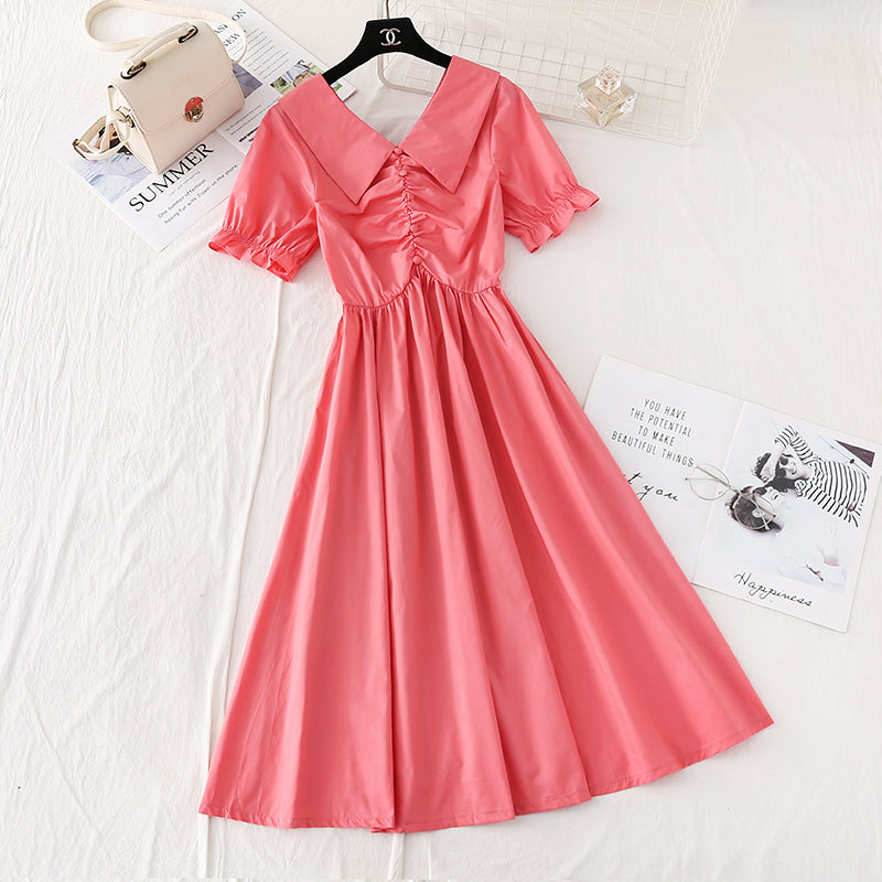 High waist French long skirt fairy super xiansen system shows thin waist 4141