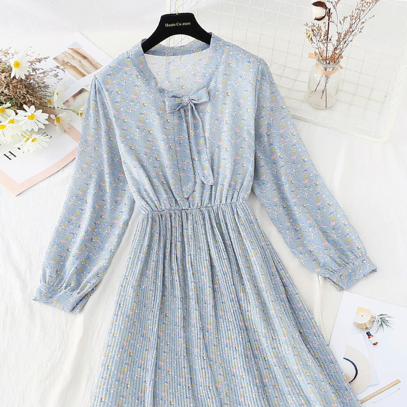 Slim bottomed skirt, inner temperament, versatile Chiffon Skirt 4085