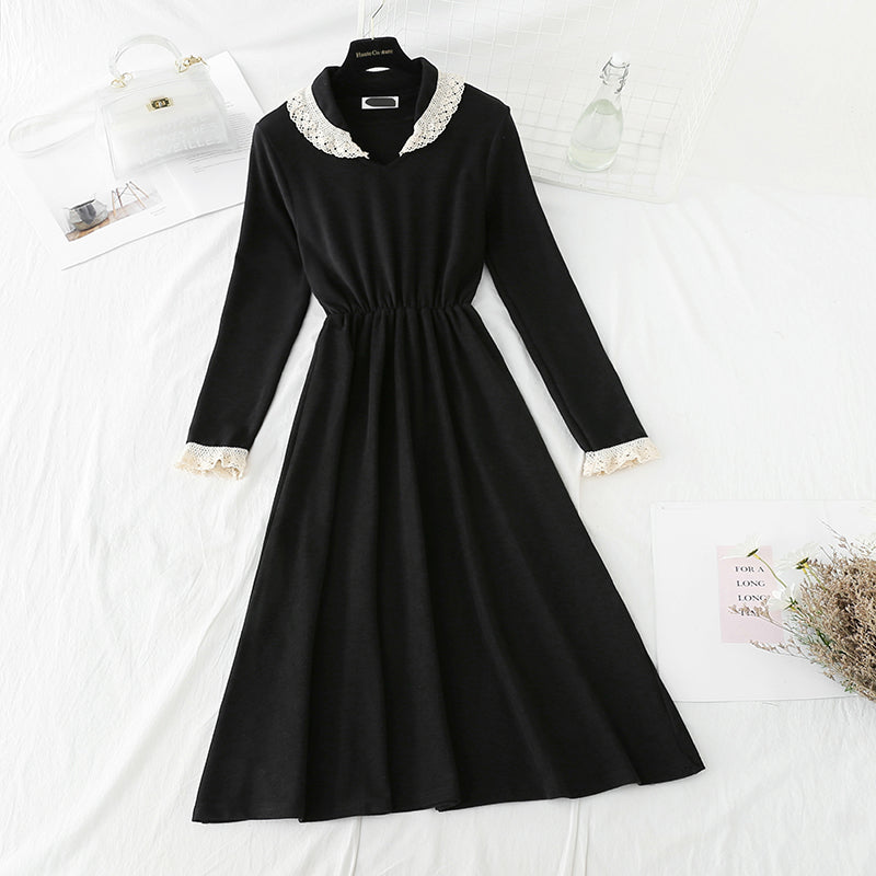 Slim knit bottomed skirt with versatile temperament 4066