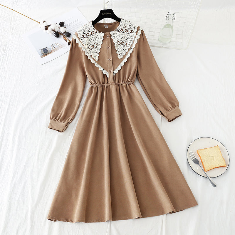 The new waist closing skirt shows a thin temperament 4054