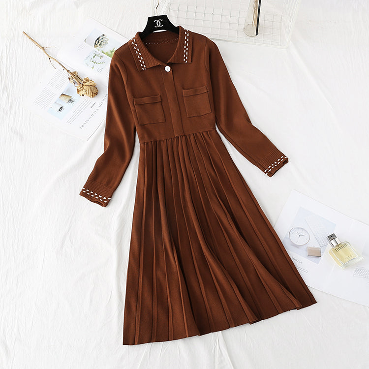 Loose sweater, skirt, bottom, inner layer, slim 3955