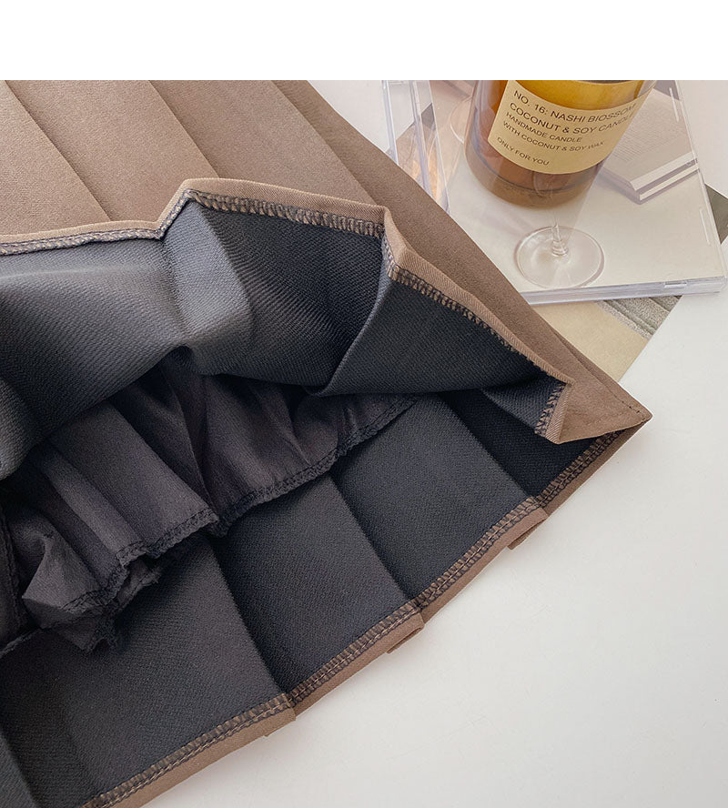 Korean fashionable and versatile A-shaped high waist skirt 5588