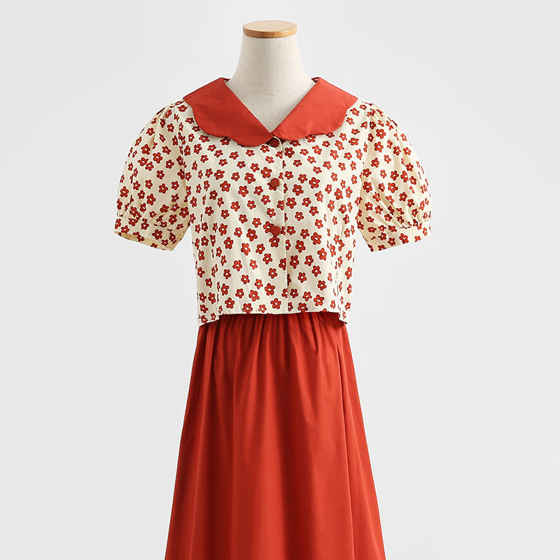 Small fresh suit dress 4288