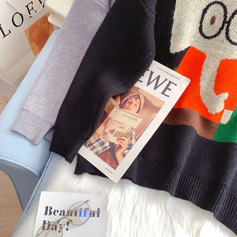 Japanese funny cartoon elephant sweater 5179