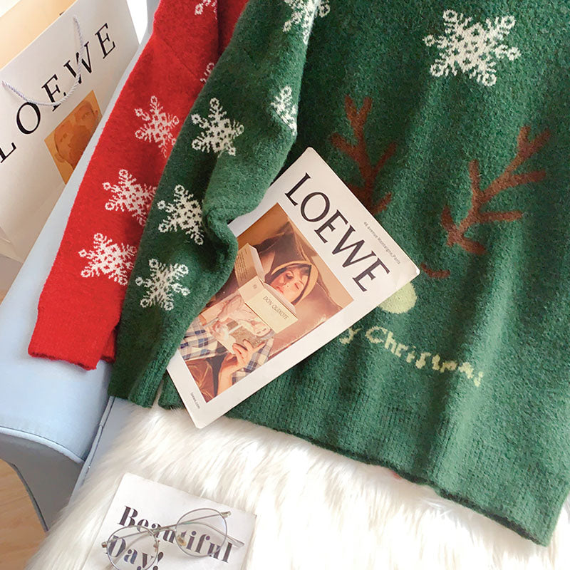 Festive Christmas clothes Ketong fawn sweater 5257