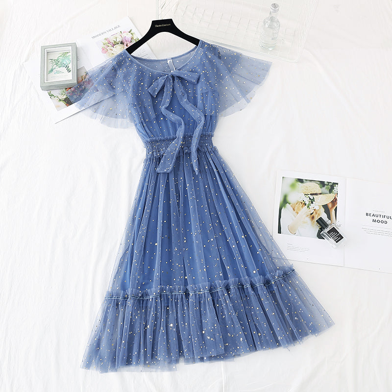 New French gentle skirt fairy super xiansen long style 4394