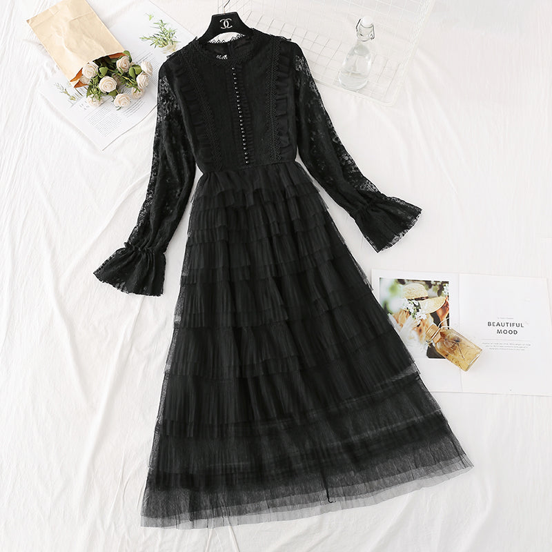 Xianqi-Spitzennetzkleid Super-Xiansen-Prinzessin-Kuchenrock 3813