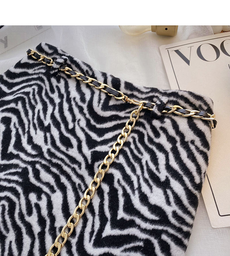 Retro chain thin leopard skirt 5490