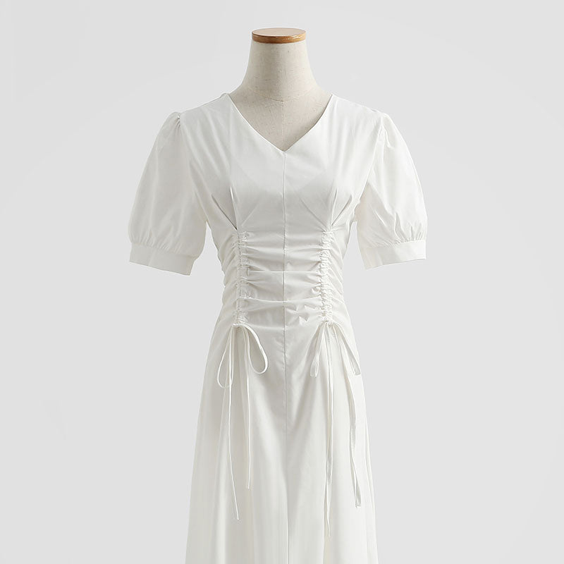 New fashion waist closing temperament high sense long skirt 4284