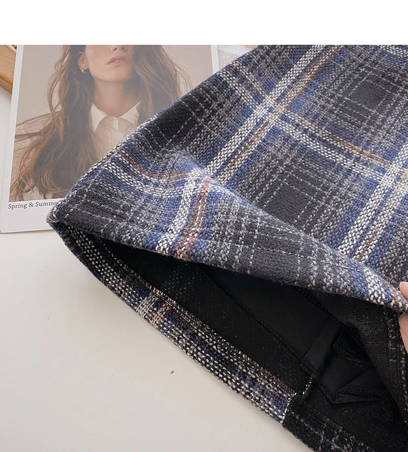 Nouvelle jupe taille haute rétro à la mode coréenne 5349