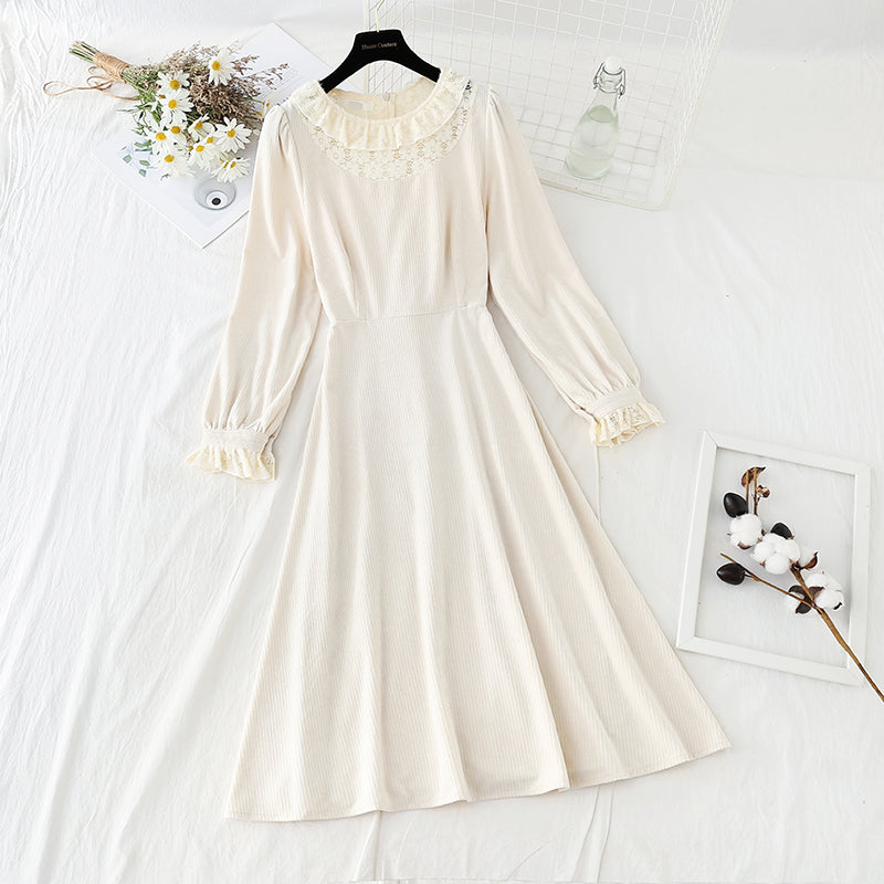 Retro High Waist thin Hepburn style bottomed small black skirt 4052