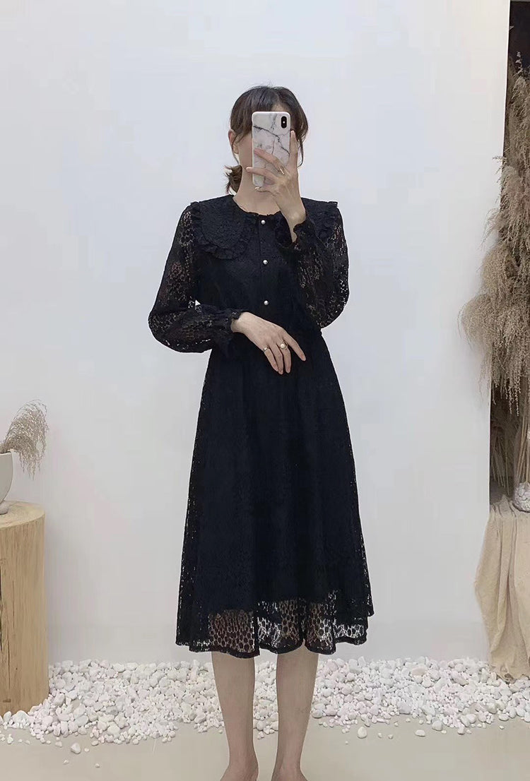 High waist thin first love gentle wind long skirt Sen Department 3871